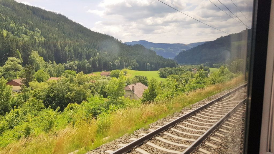 On the train from Vienna to Venice