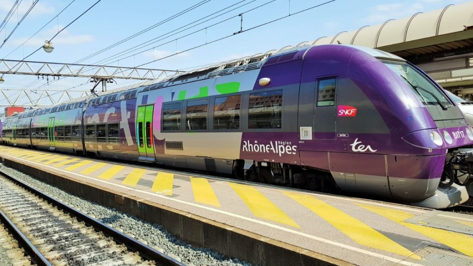 One of the newer trains used on most TER services from/to Lyon