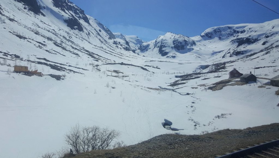 From the Oslo - Bergen train between Myrdal and Voss