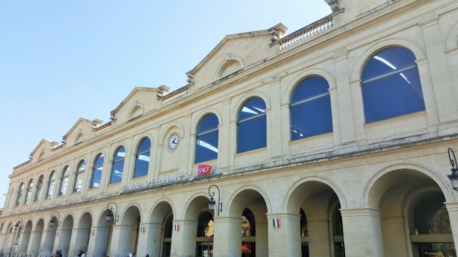 Nimes station viewed from Avenue Feuchéres