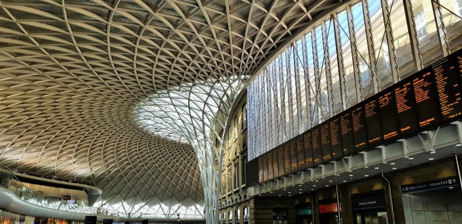 At the bottom of this image is the walkway that leads off from the mezzanine level