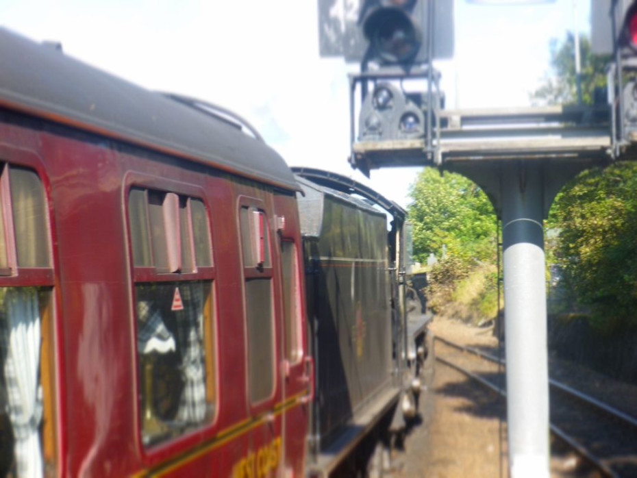 The Jacobite Steam Train departs from Fort William