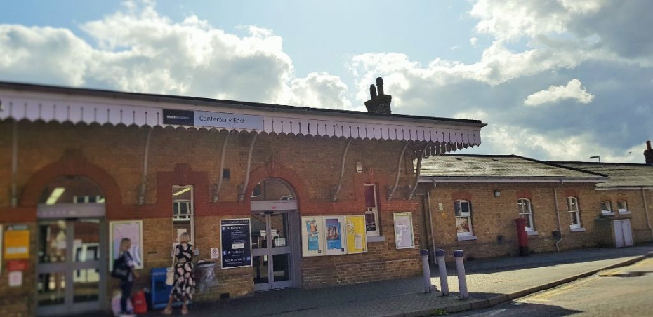 The main entrance to Canterbury East is on platform 2