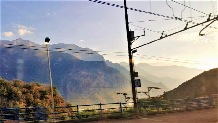 Travelling through Chiomonte station