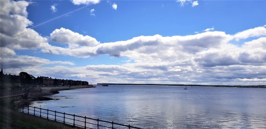 Arriving in Broughty Ferry north of Dundee