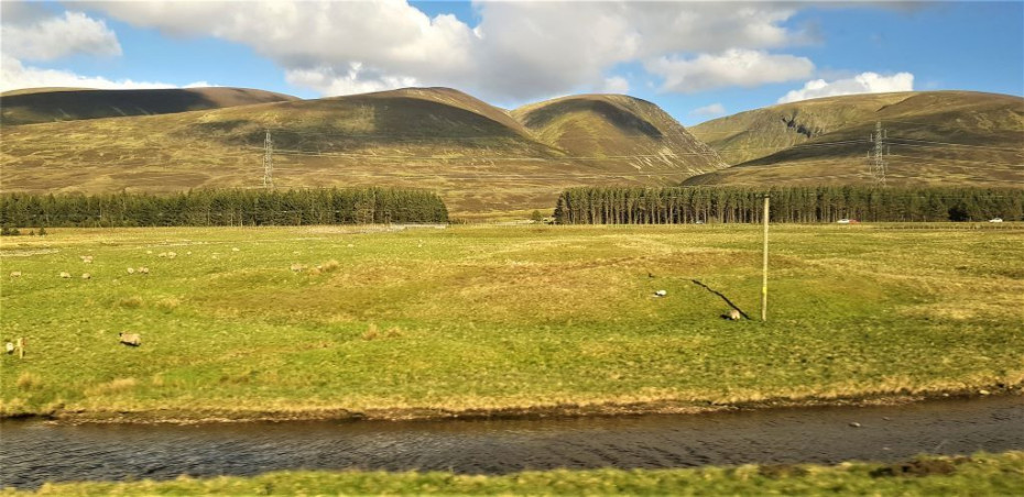 Near the highest point on the UK main line rail network