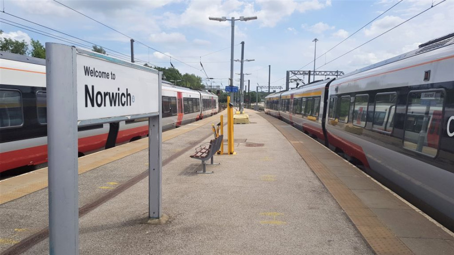 travel to norwich from london by train