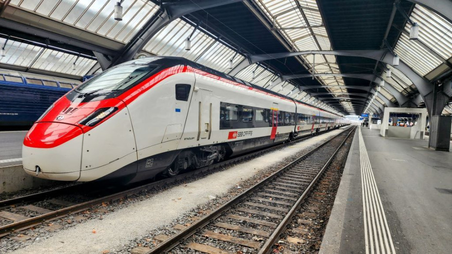 A Giruno train has arrived in Zurich