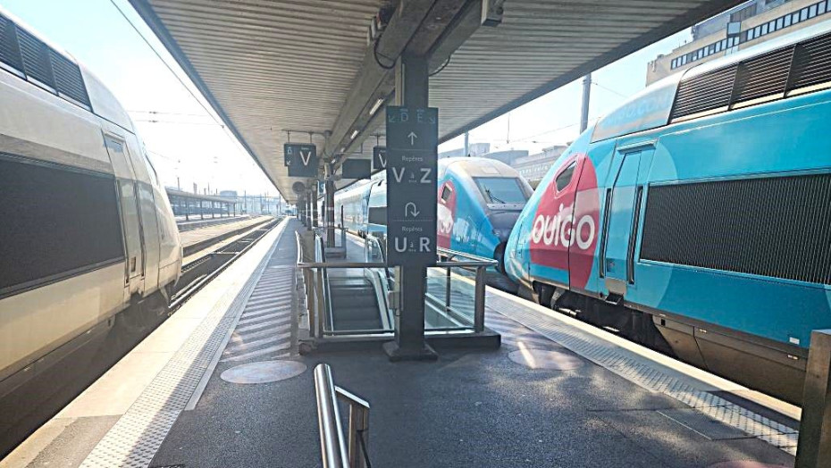 Ougio and InOui trains at the Gare de Lyon