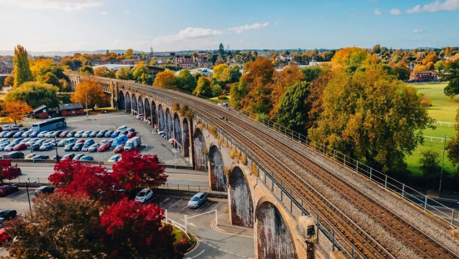 to Worcester by train