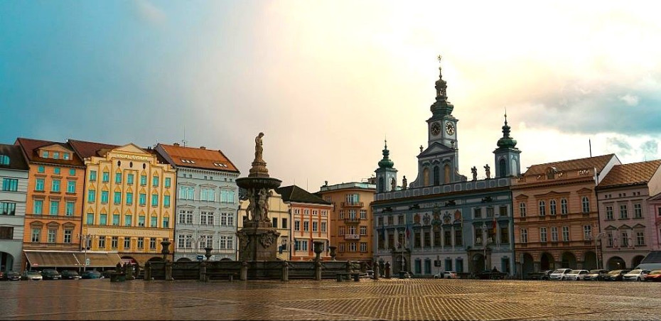 The main square in Ceske Budejovice