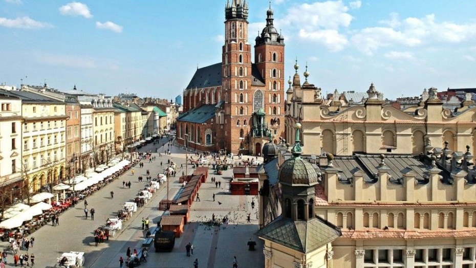 to Krakow by train