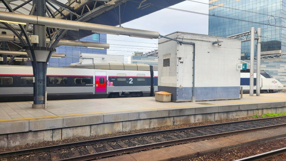 A TGV train at Bruxelles-Midi