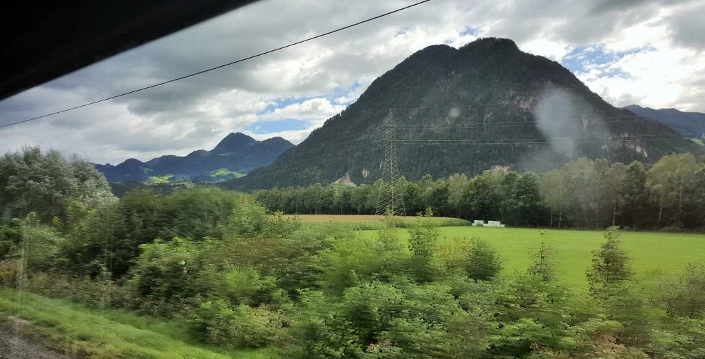 On the train east of Innsbruck