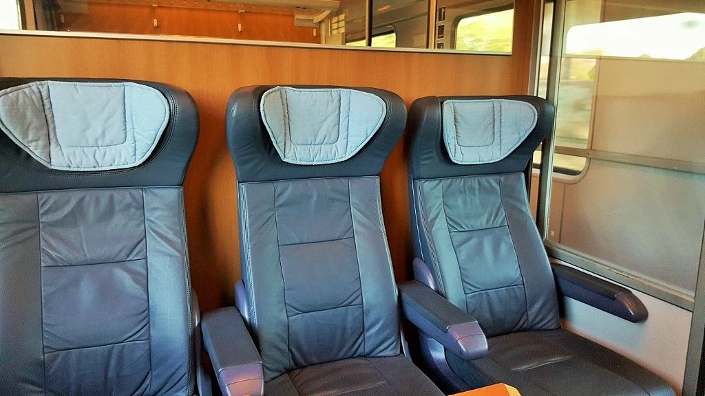 A 1st class seating compartment