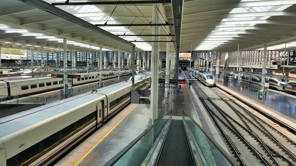 The view from arrivals in Madrid Puerta de Atocha