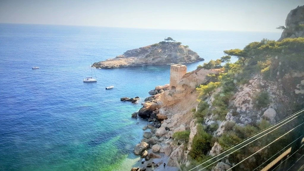 Day Three of this rail pass itinerary includes the Cote Bleu route west of Marseille