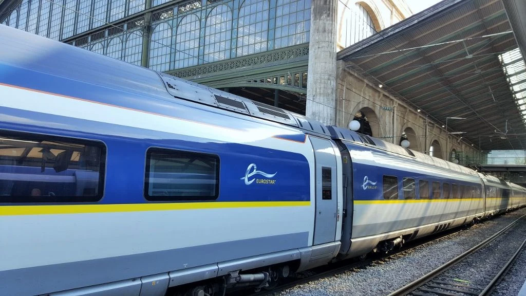 London to Europe by train via Paris