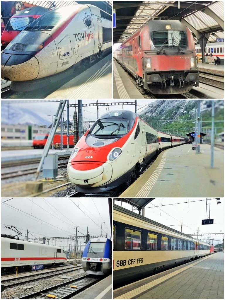 How to use rail passes on trains from and to Switzerland