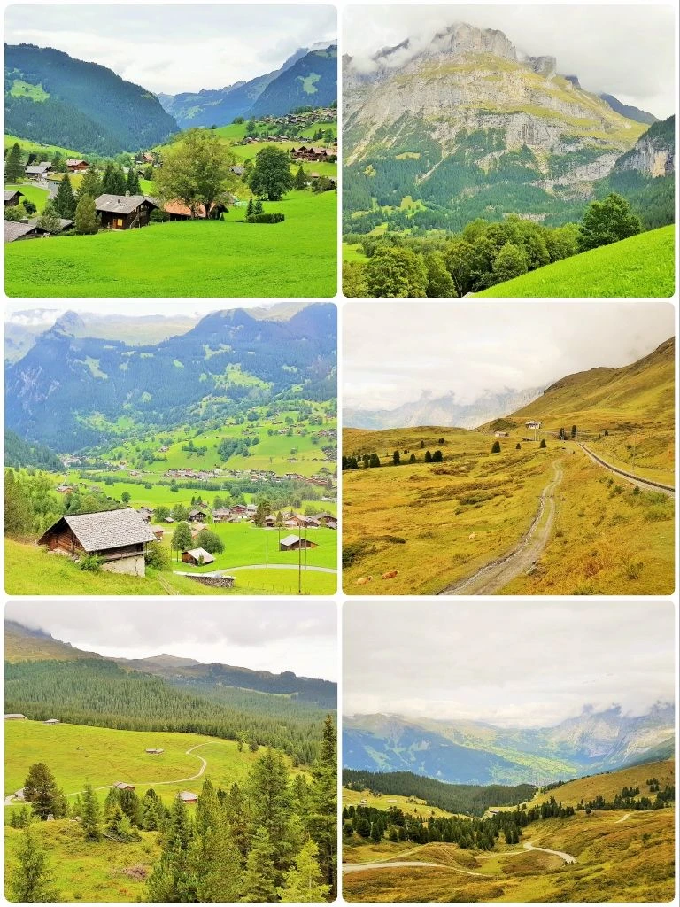 Views from the Wengeralpbahn between Grindelwald and Kleine Scheidegg