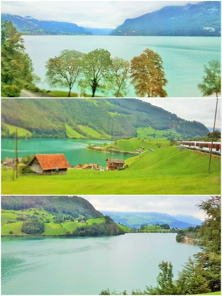 The views from the Luzern to Interlaken Express