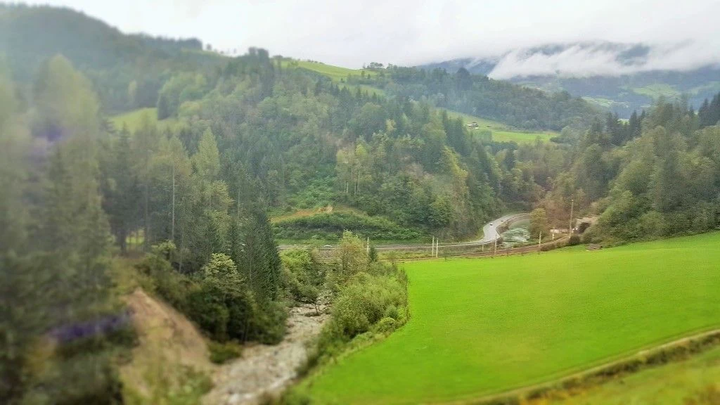 On the Cologne to Klagenfurt train journey