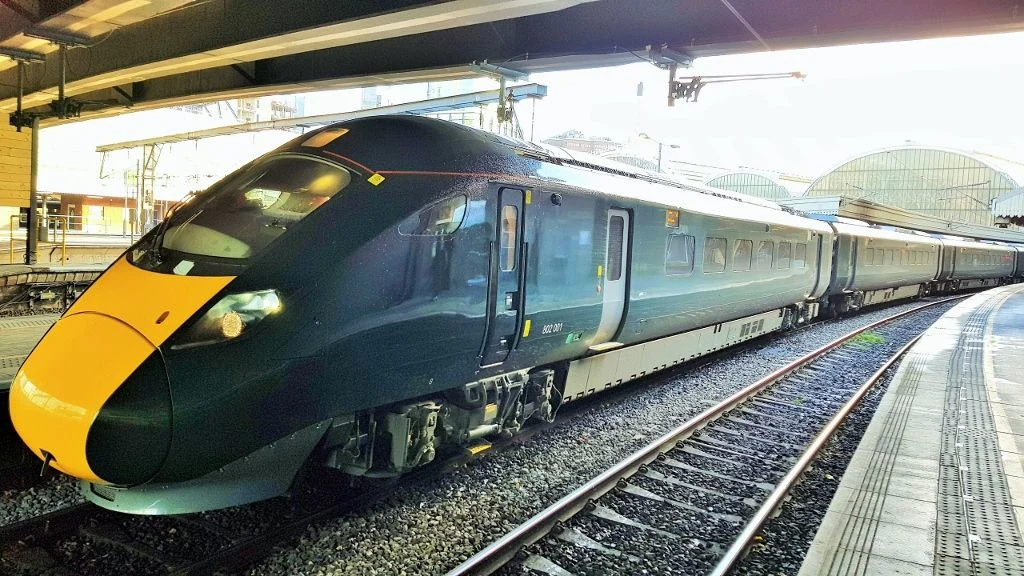An Intercity Express Train has arrived at Paddington station in London