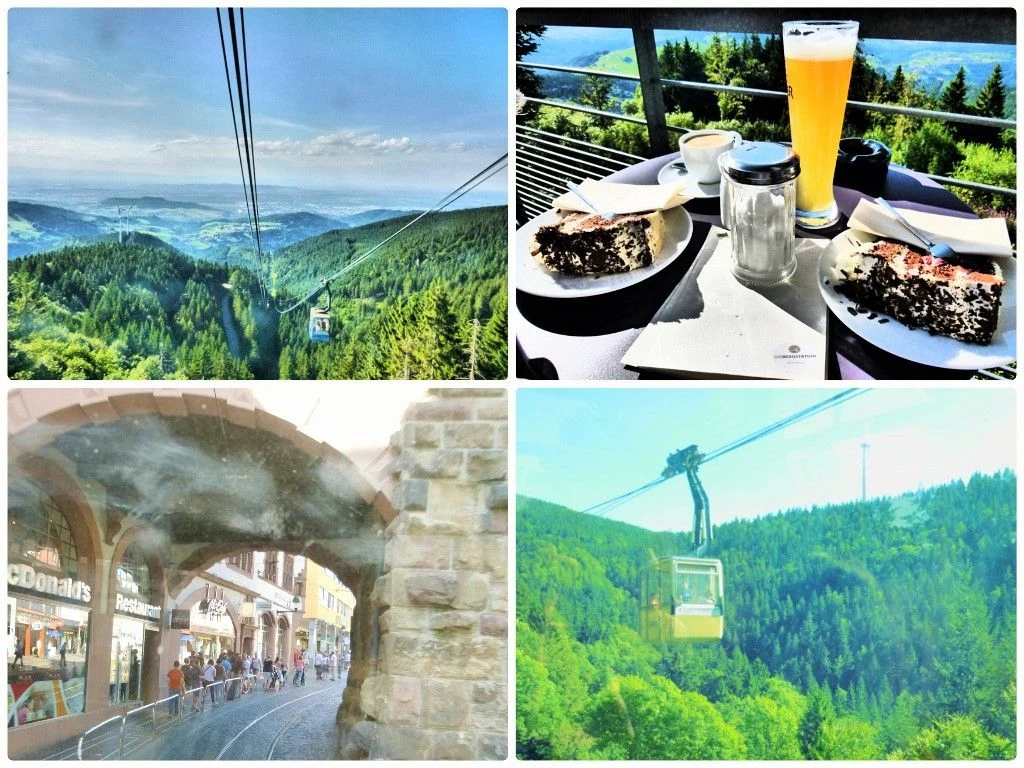Taking a ride on Germany's longest cable car by taking a train from Offenberg