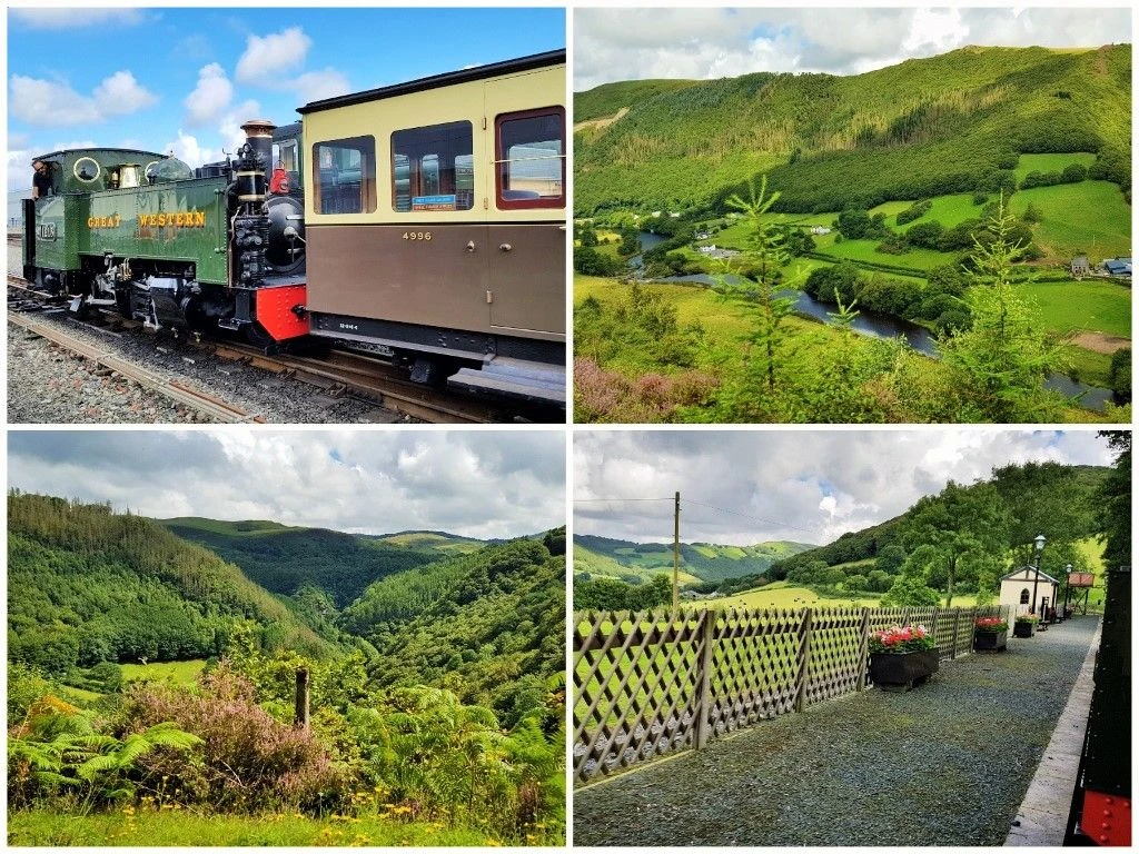 Riding the Vale of Rheidol Railway when exploring Wales by train