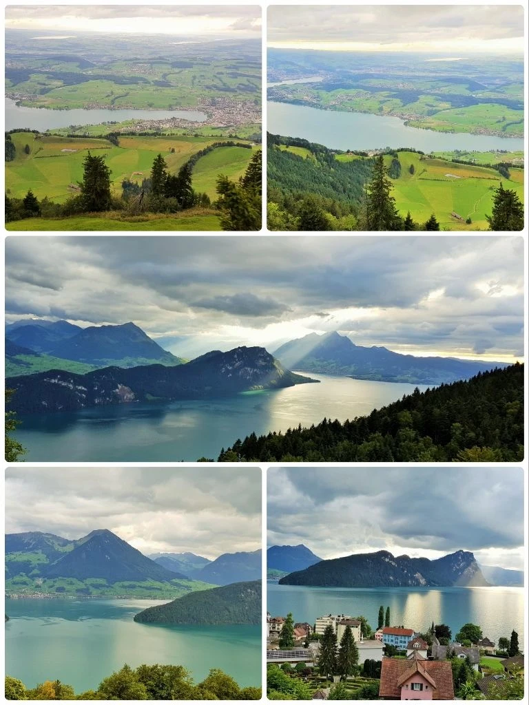 The spectacular views from the Rigi Bahnen trains