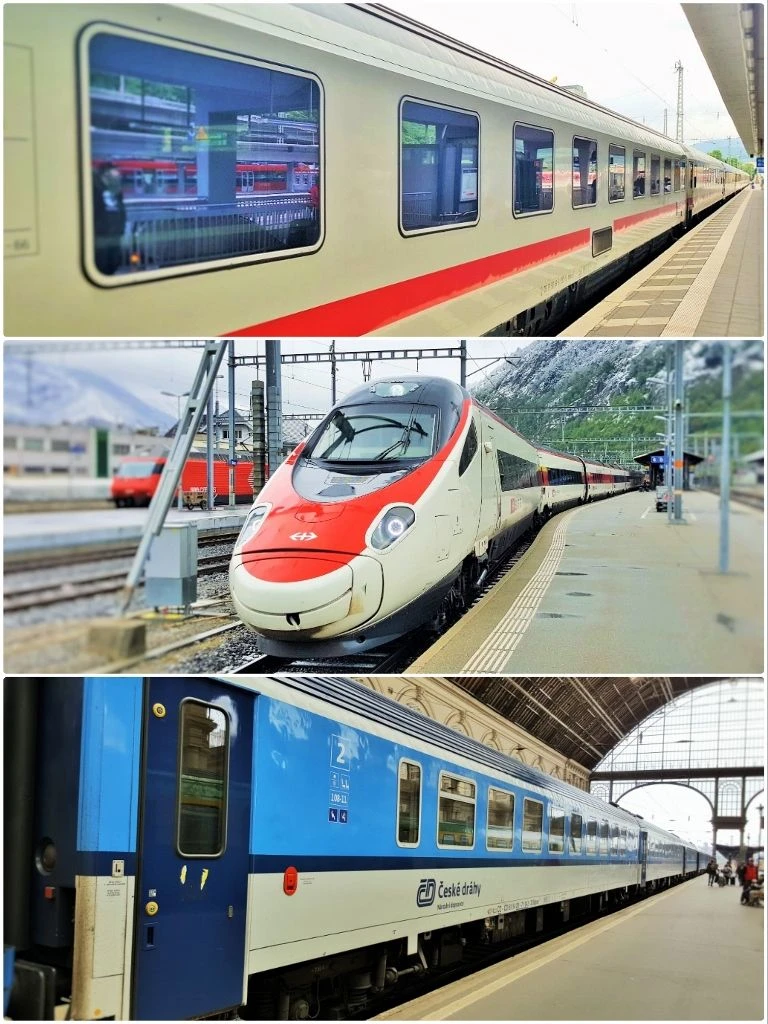 Travelling across Europe on EuroCity trains