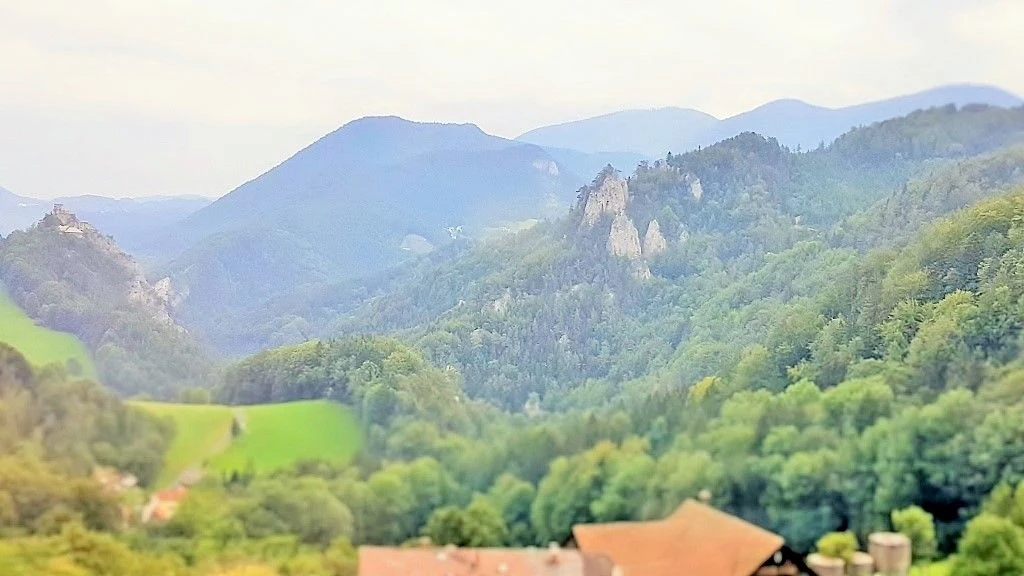 Travelling over the Semmering Pass by train