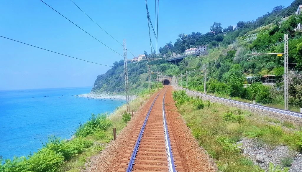 The incredible views on a train journey between Rome and Sicily