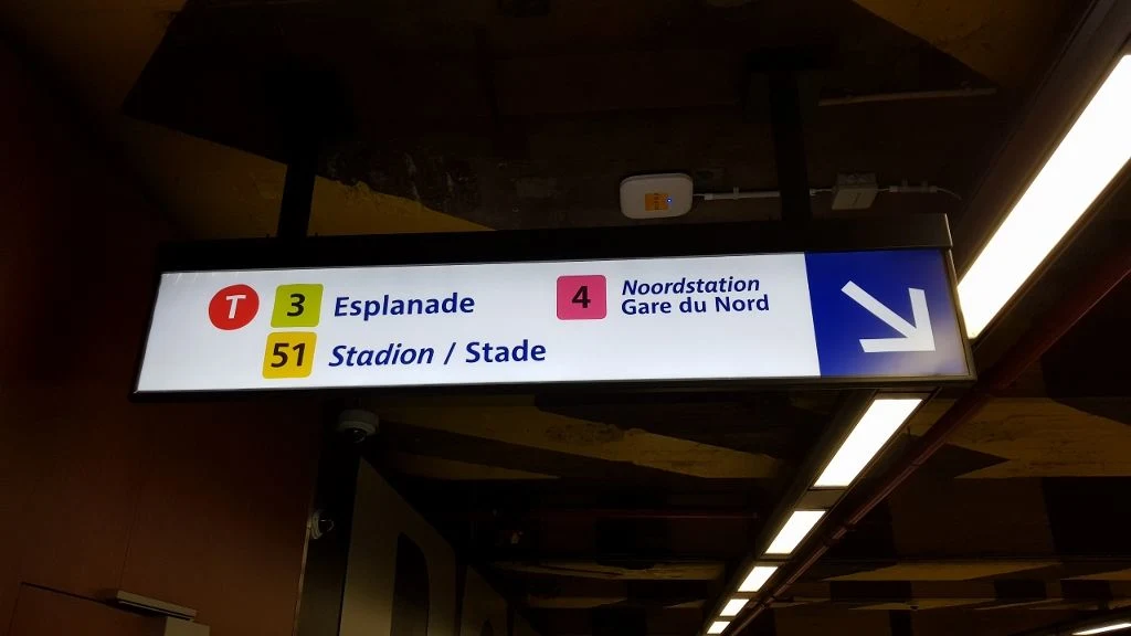 Connecting to the Tram and Metro at Bruxelles-Midi station