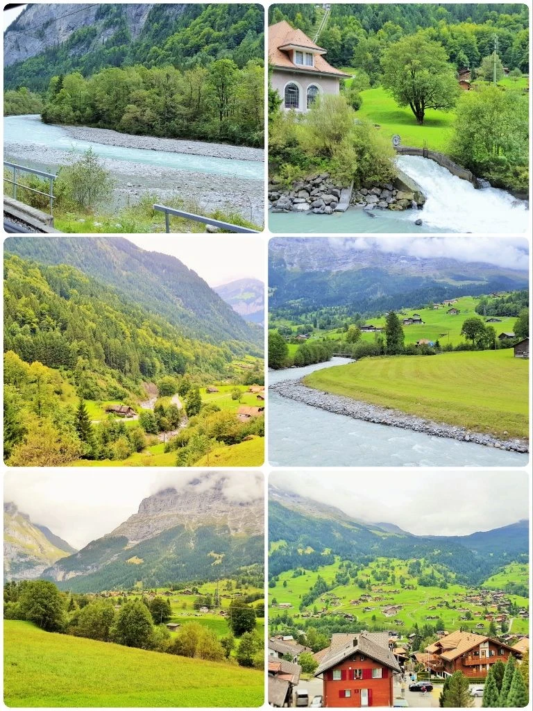 The views from the train between Interlaken and Grindelwald