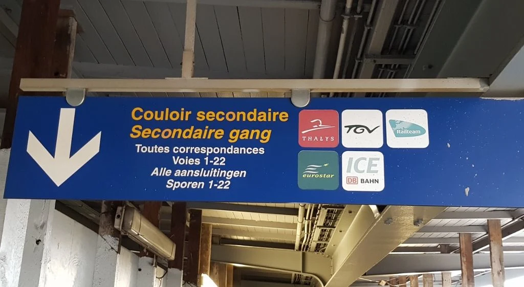 How to access Eurostar departures when taking a Belgian train to Bruxelles-Midi / Brussels Zuid