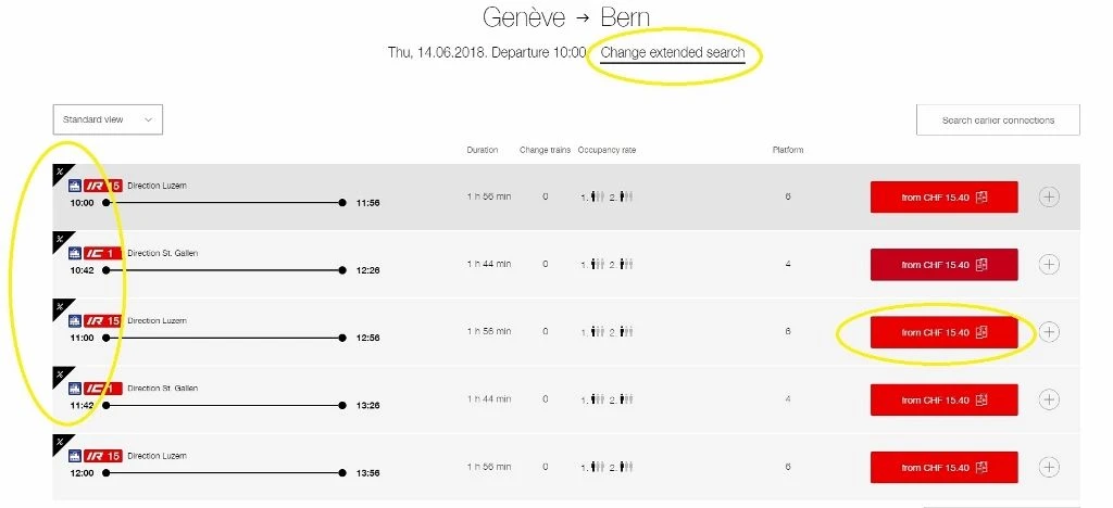 How to Book Tickets on the SBB website