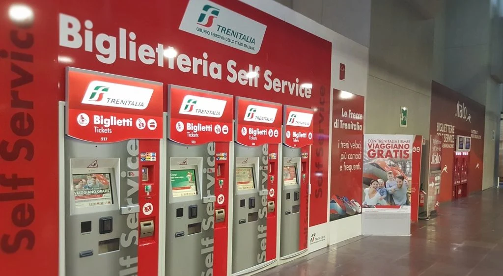 Italian train ticket machines