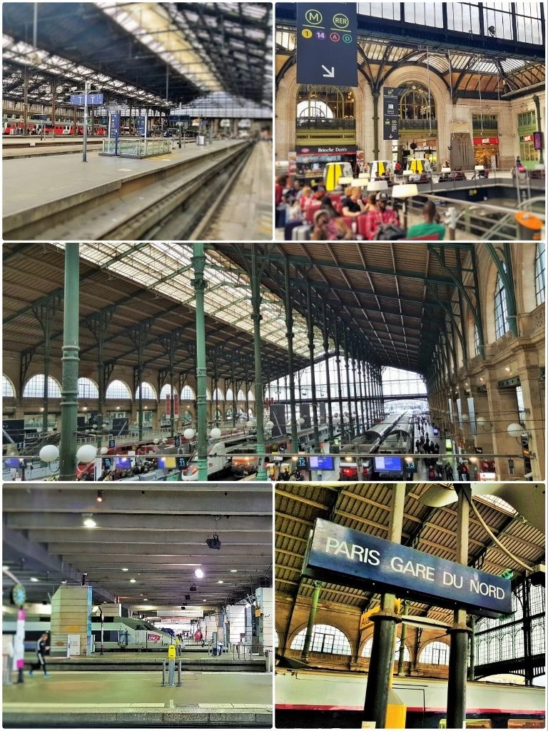 Travel by train from and to Paris