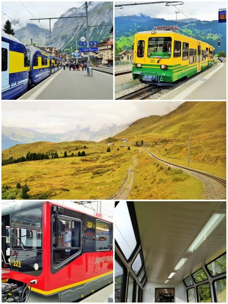 To Jungfraujoch by train from Interlaken