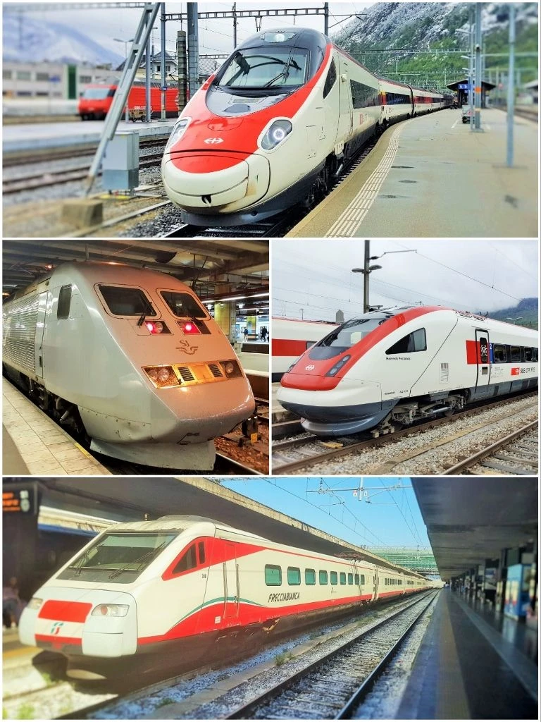 Travelling on tilting trains in Europe