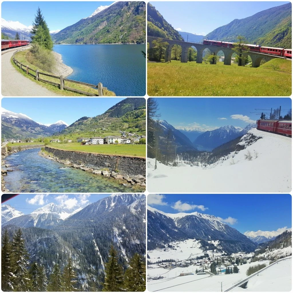The Rhaetian Railway is featured on the guide to Swiss Mountain Railways
