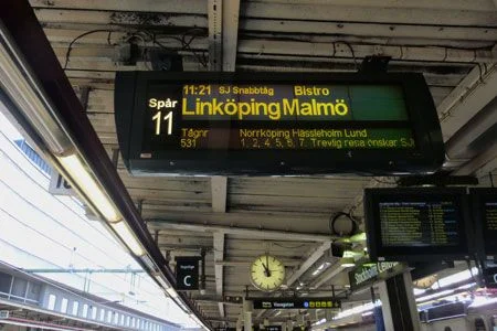 Platform 11 at Stockholm C