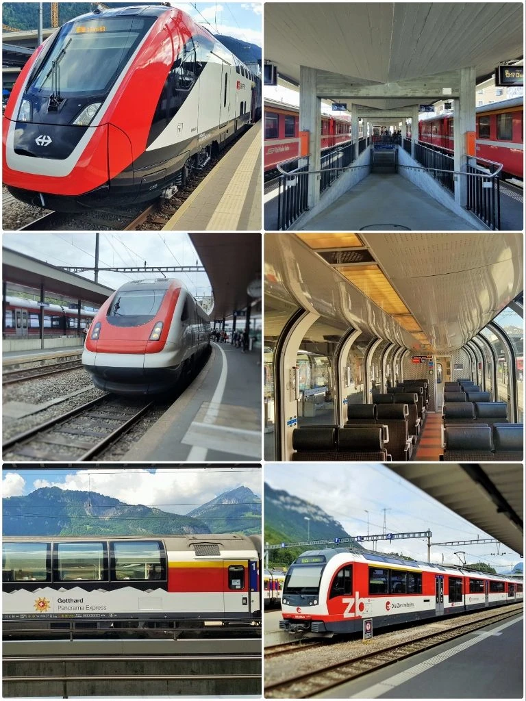 Hop on and off trains in Switzerland when using Eurail or InterRail passes