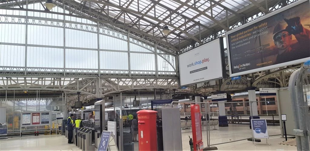 To platforms 3 to 6 at Aberdeen station